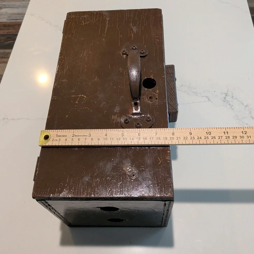 Handmade Wooden Storage Box With Handle